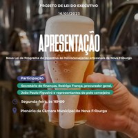 Câmara apresenta Lei de incentivo a Microcervejarias: novas empresas terão isenção de impostos