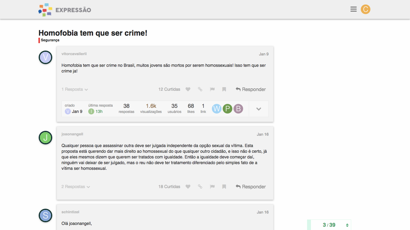 Fórum de Discussões