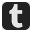 qudrado preto com um "t" na cor branca representando o símbolo do Tumblr