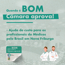 Câmara aprova ajuda de custo para profissionais do Médicos pelo Brasil de Nova Friburgo
