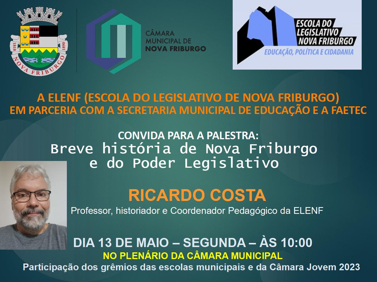 Ciclo de Palestras Educação para a Cidadania conta a história da cidade e do Legislativo