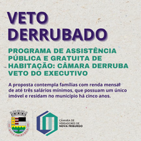 Programa de assistência técnica pública e gratuita de habitação: Câmara derruba veto do Executivo